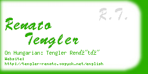 renato tengler business card